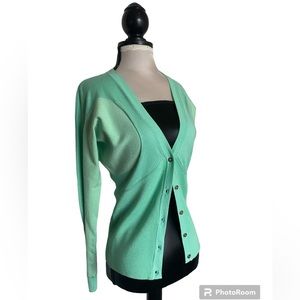 New VERSACE Collection V-Neck/Long Sleeve Cardigan Size 8